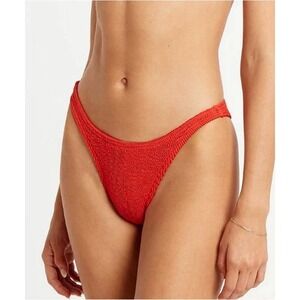 Bond Eye Australia One Size Womens Stretch Bikini Bottom In Coral Tiger Orange